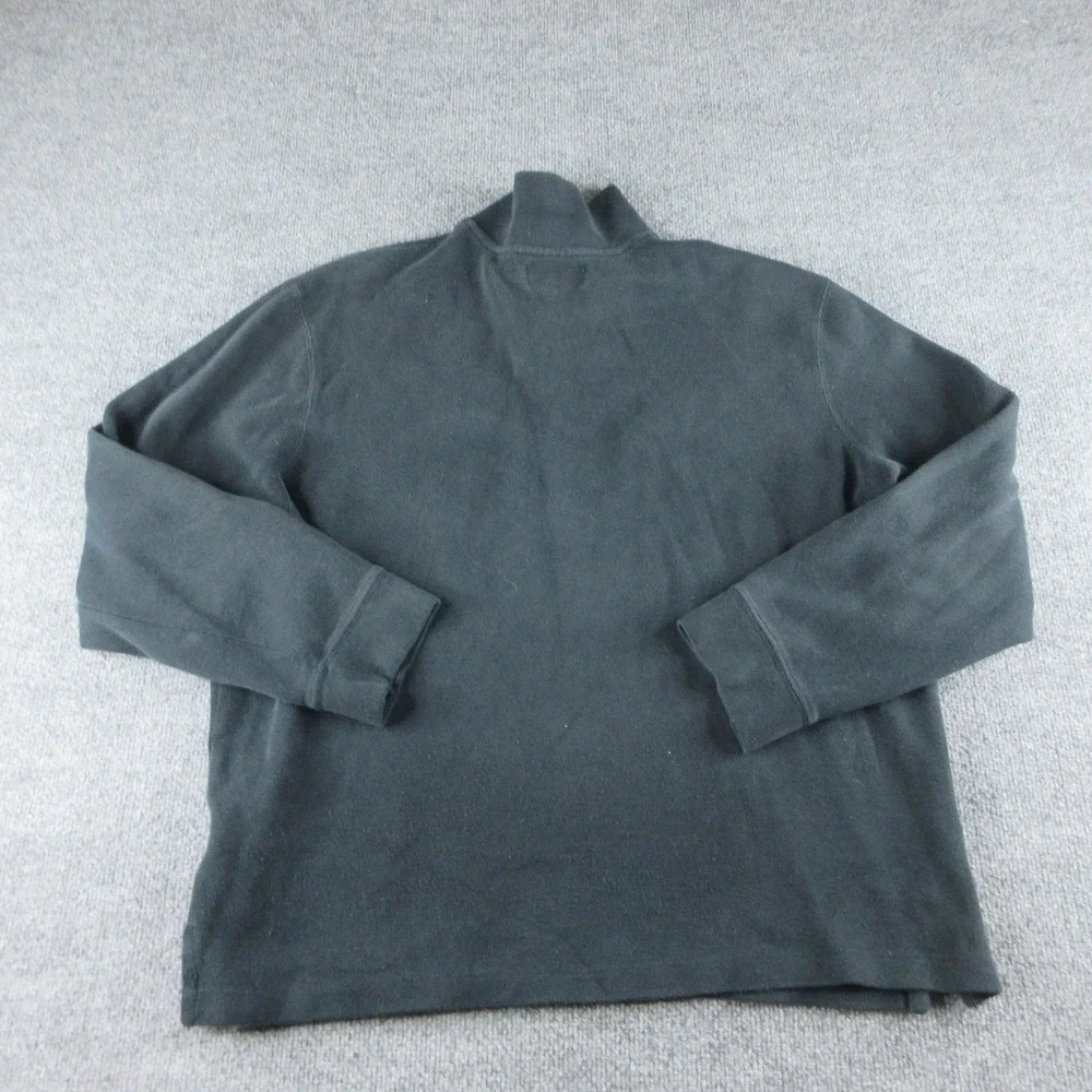 Polo Ralph Lauren Sweatshirt Mens XL Blue 1/4 Zip Mock Neck Pullover Pony‎ Logo